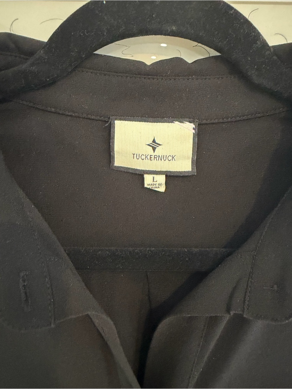 Tuckernuck Sleeveless Black Collared Shirt Dress - Picture 4 of 5